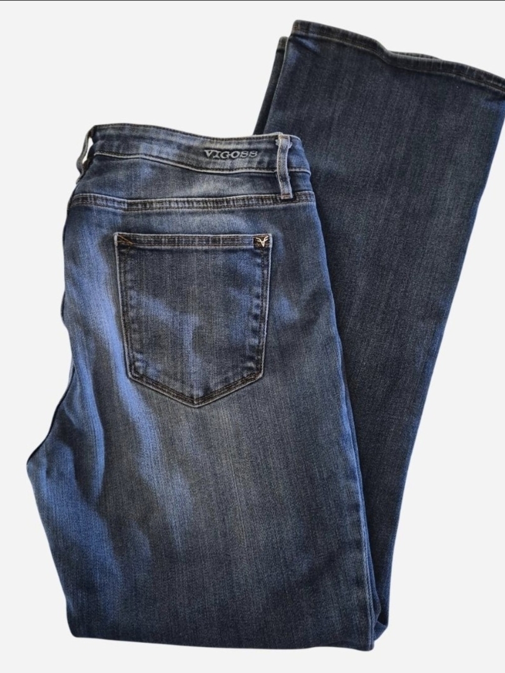 Vigoss Women's Jagger Boot Cut Jeans - Faded Indigo